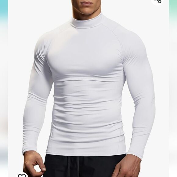 NWT Tommie Copper Mens Performance Active Fit Long Sleeve Mock Neck - Picture 2 of 9